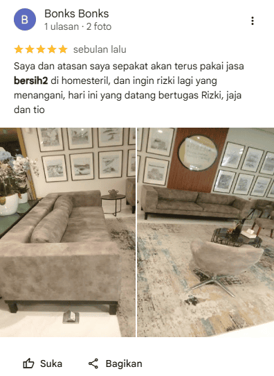 Apa Kata Mereka yang Sudah Pakai Jasa Home Cleaning HOMESTERIL