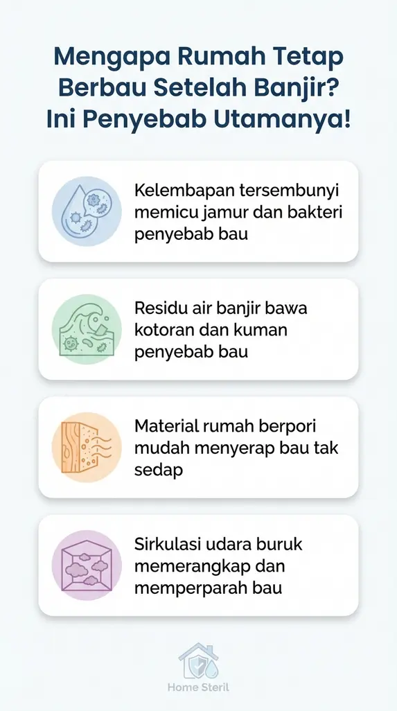 Mengapa Rumah Tetap Berbau Setelah Banjir? Ini Penyebab Utamanya!