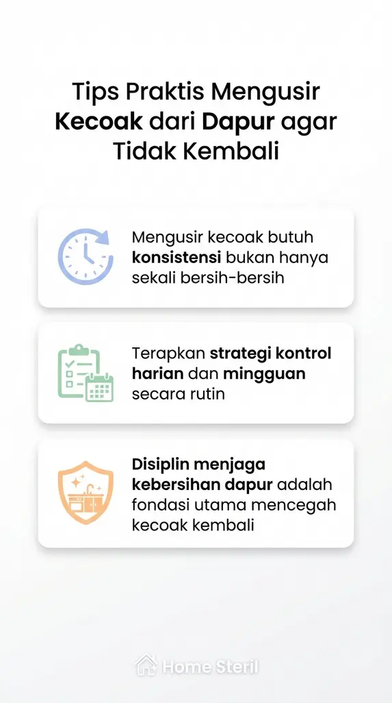 Tips Praktis Mengusir Kecoak dari Dapur agar Tidak Kembali