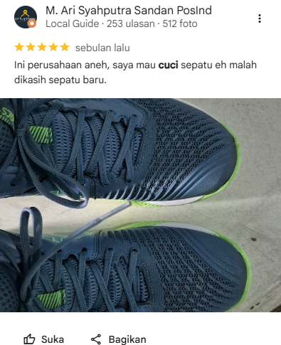 Ulasan Pengguna Jasa Cuci Sepatu Sneakershoot