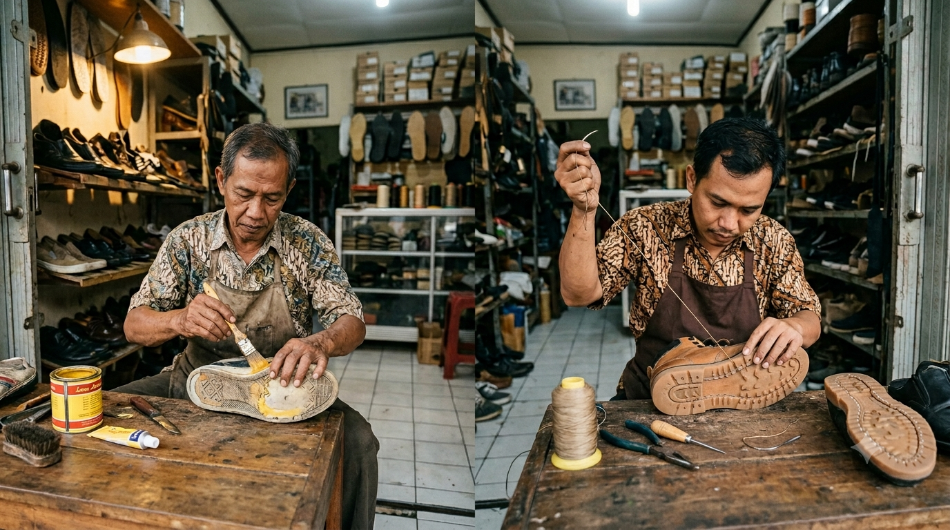Lem vs Jahit: Pengaruhnya ke Biaya dan Daya Tahan
