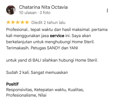 Rating Pelanggan Home-Steril