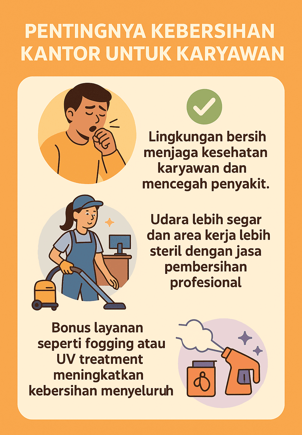 Infografik: Pentingnya Kebersihan Kantor untuk Karyawan