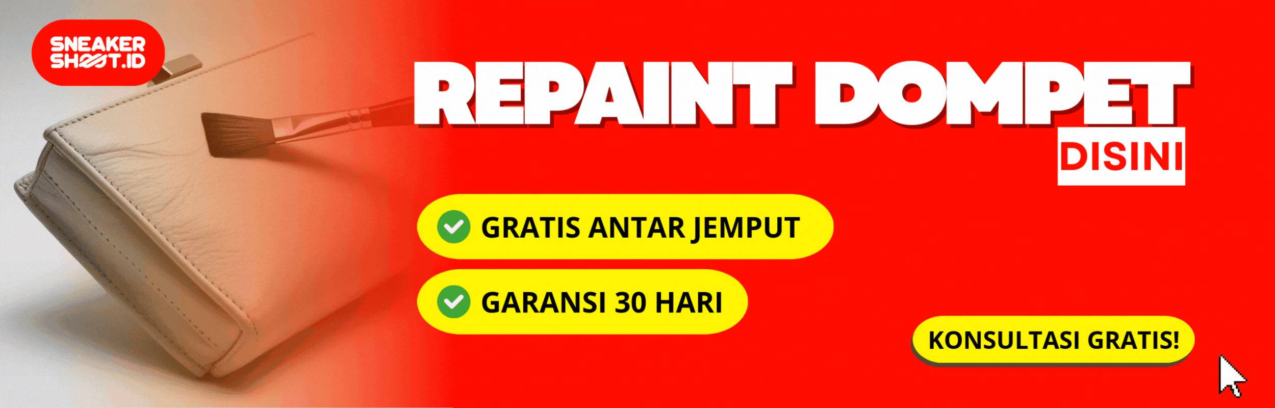 Jasa Repaint Dompet di sneakershoot.id