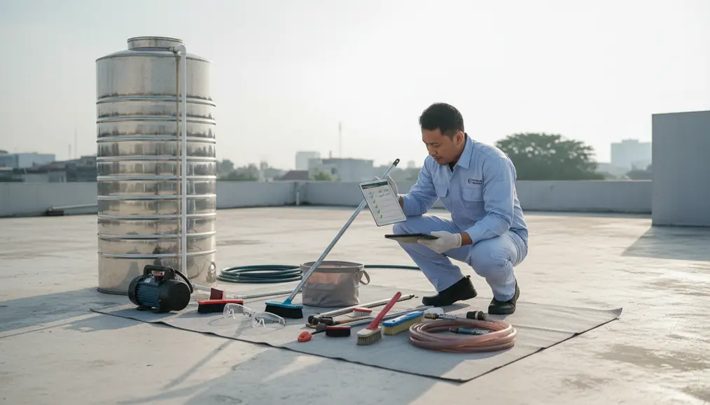 Persiapan Penting Sebelum Memulai Cuci Toren Air Kamu