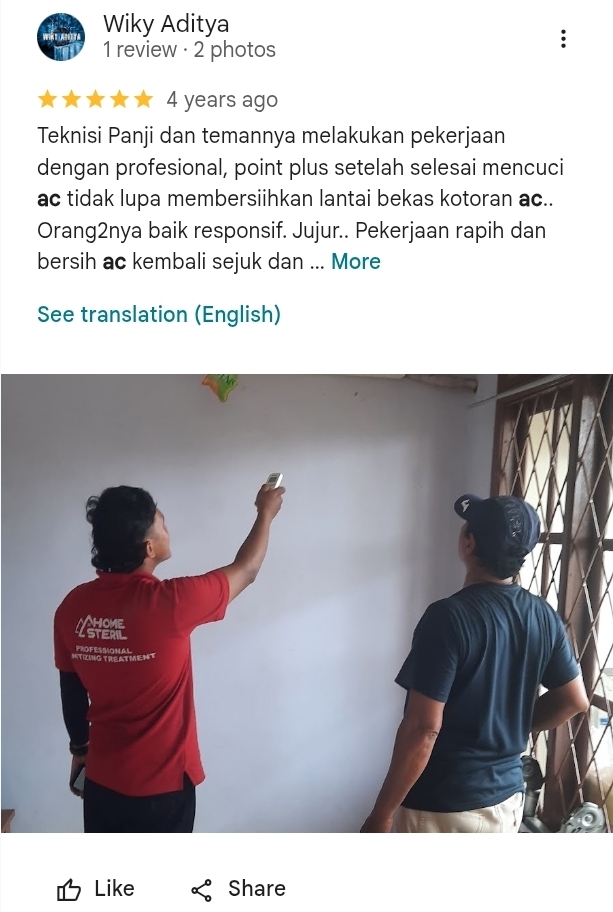 Review Pelanggan Home Steril