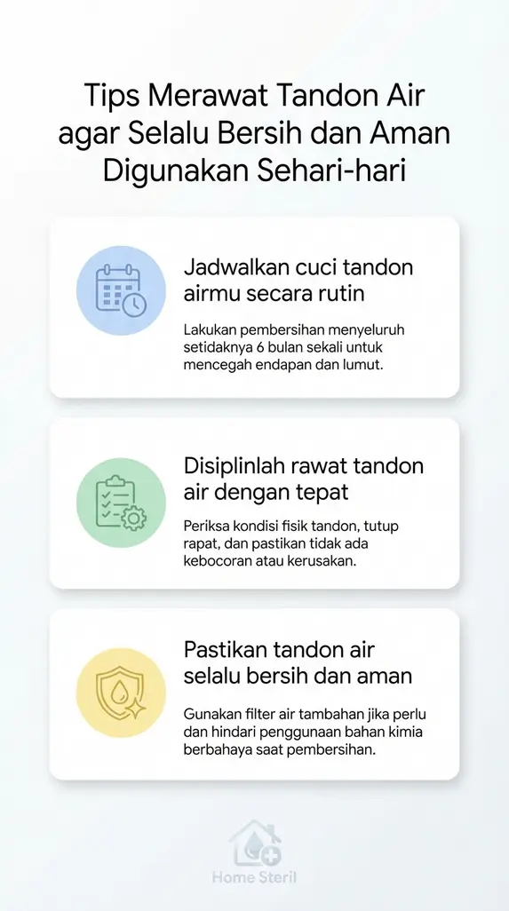 Tips Merawat Tandon Air agar Selalu Bersih dan Aman Digunakan Sehari-hari