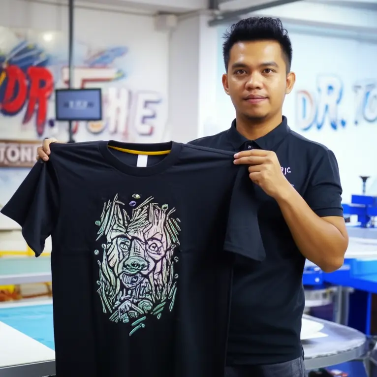 Jasa Sablon Kaos 3D Custom Jakarta: Desain Timbul Premium, Pesan Sekarang!