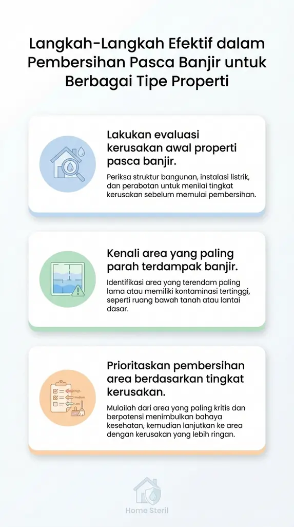 Langkah-Langkah Efektif dalam Pembersihan Pasca Banjir untuk Berbagai Tipe Properti