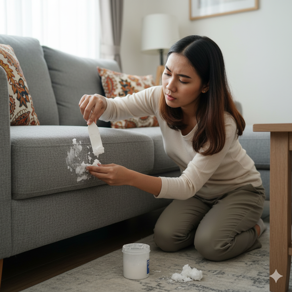 Angkat Lem dengan Alat Tumpul