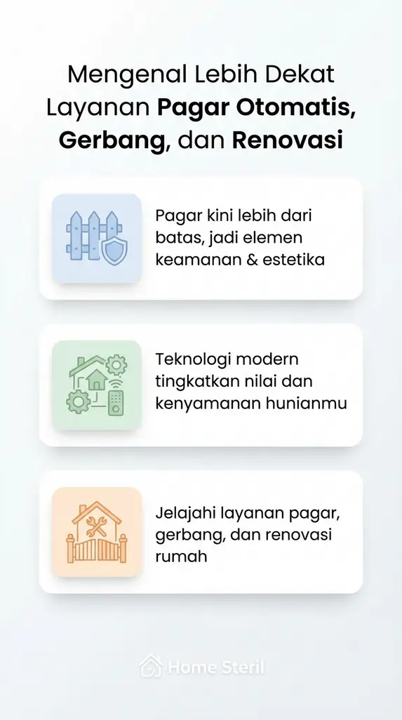 Mengenal Lebih Dekat Layanan Pagar Otomatis, Gerbang, dan Renovasi
