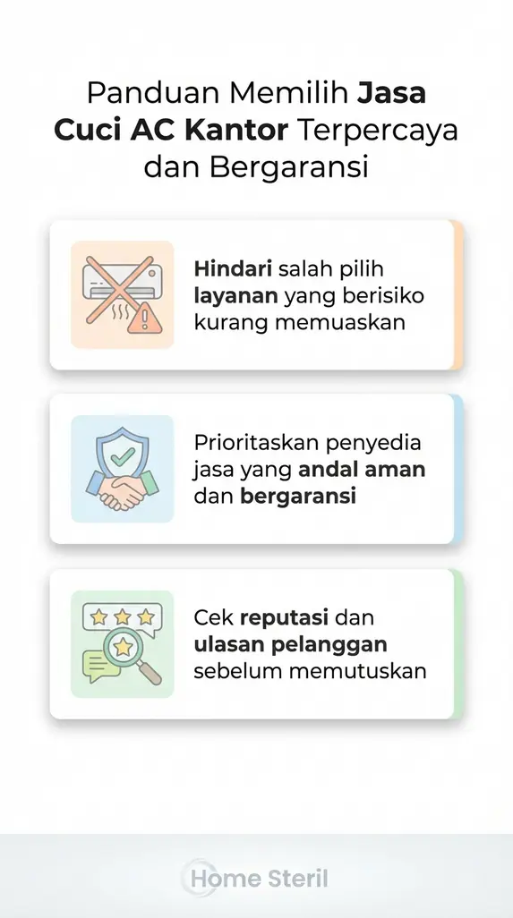 Panduan Memilih Jasa Cuci AC Kantor Terpercaya dan Bergaransi
