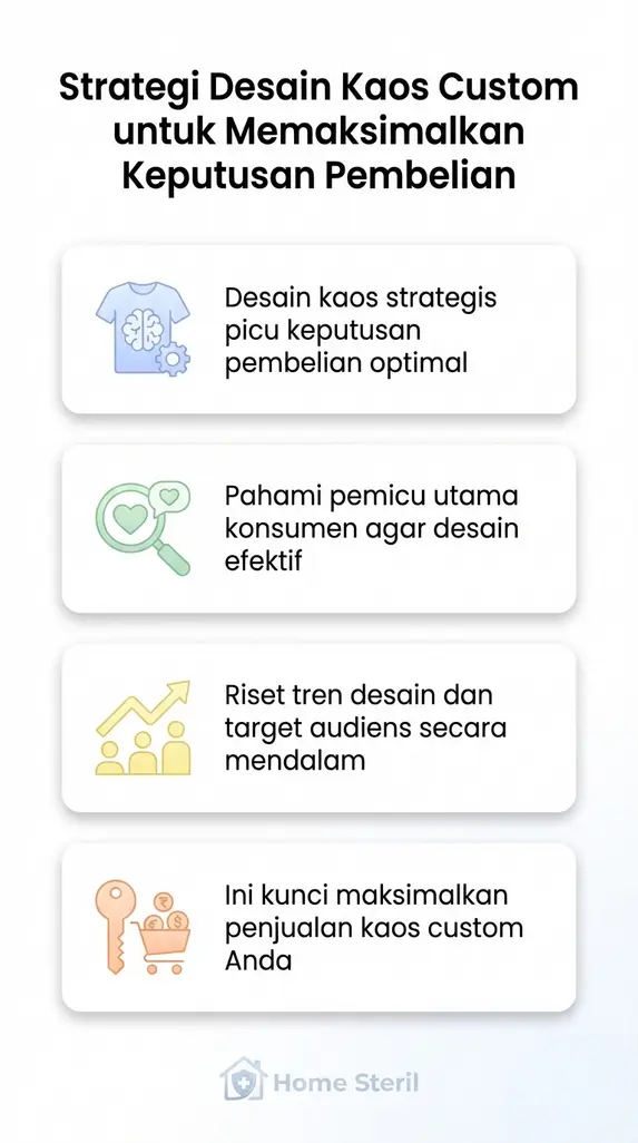 Strategi Desain Kaos Custom untuk Memaksimalkan Keputusan Pembelian