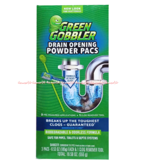 Drain Opening Pacs (Green Gobbler) - home-steril.com 