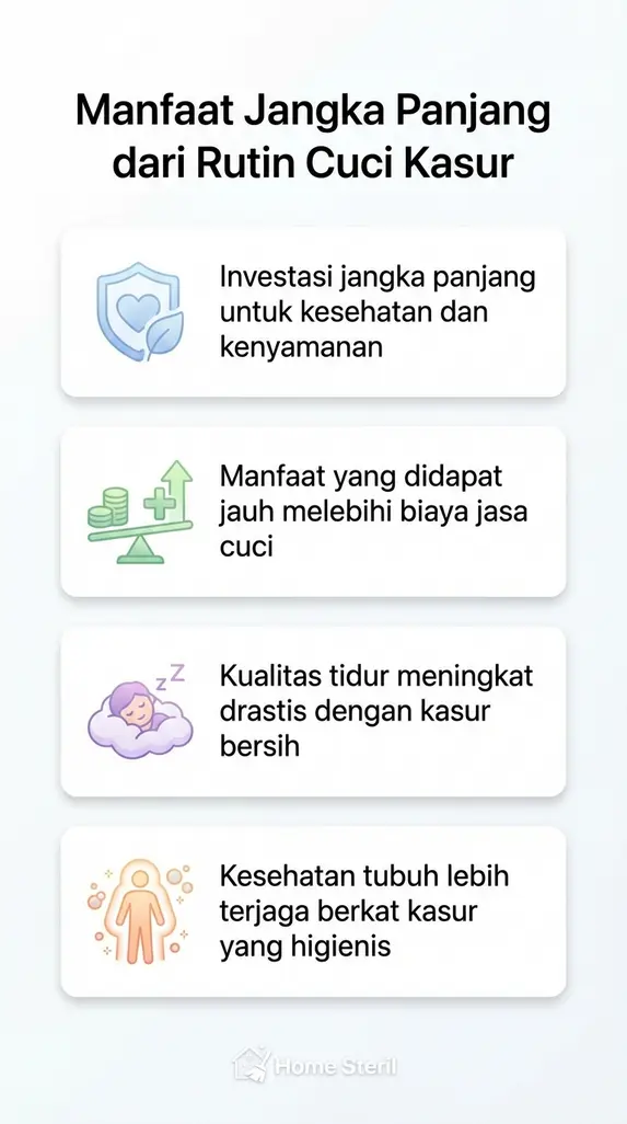 Manfaat Jangka Panjang dari Rutin Cuci Kasur