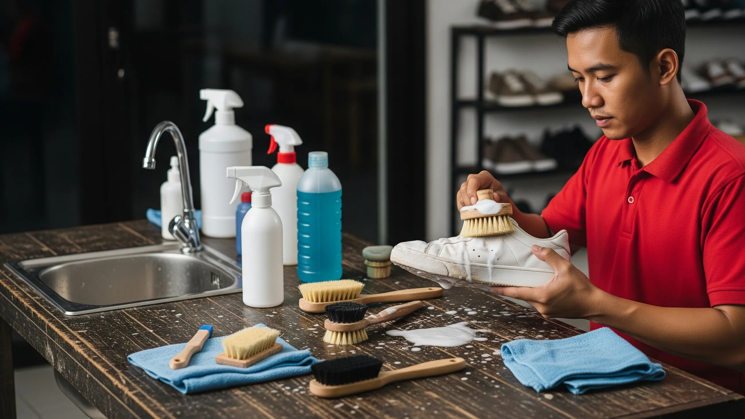 Teknik Membersihkan Suede & Nubuck di Usaha Shoe Laundry