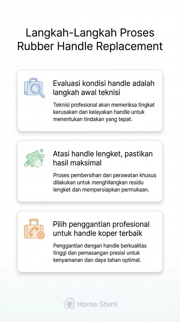 Langkah-Langkah Proses Rubber Handle Replacement