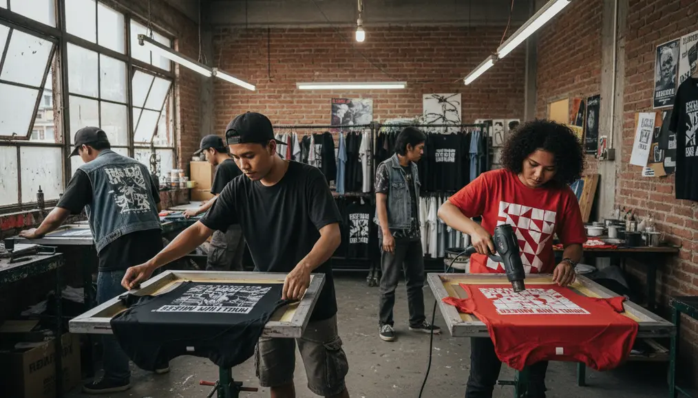 Tahun 1990-an: Ledakan Industri Kaos dan Komunitas Indie