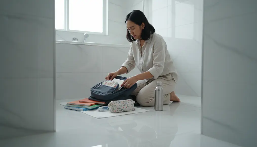 Persiapan Awal Sebelum Mencuci Tas Sekolah