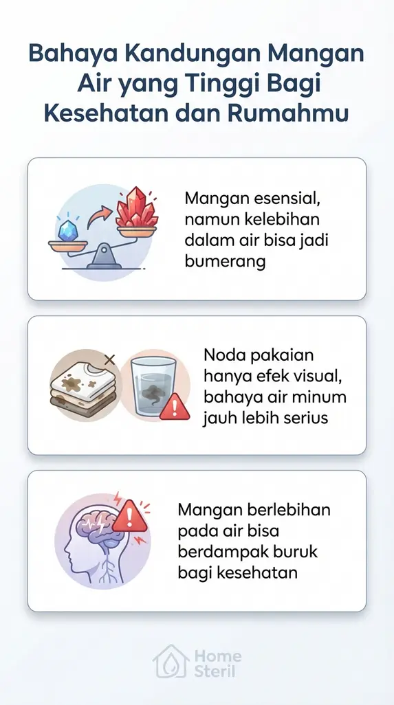 Bahaya Kandungan Mangan Air yang Tinggi Bagi Kesehatan dan Rumahmu