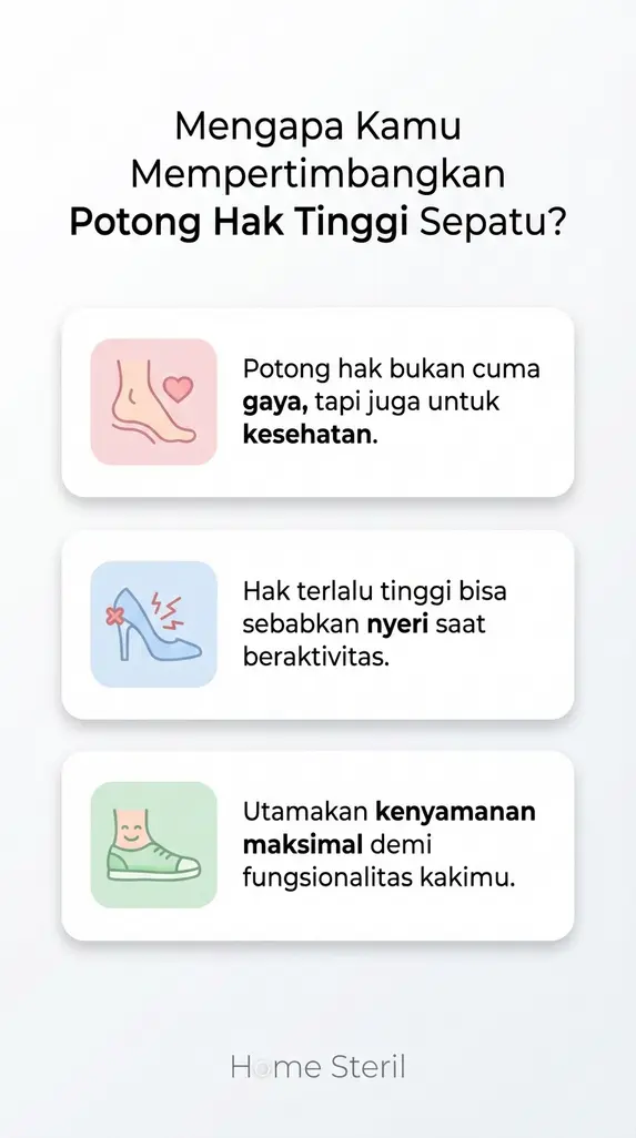 Mengapa Kamu Mempertimbangkan Potong Hak Tinggi Sepatu?