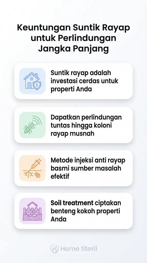 Keuntungan Suntik Rayap untuk Perlindungan Jangka Panjang
