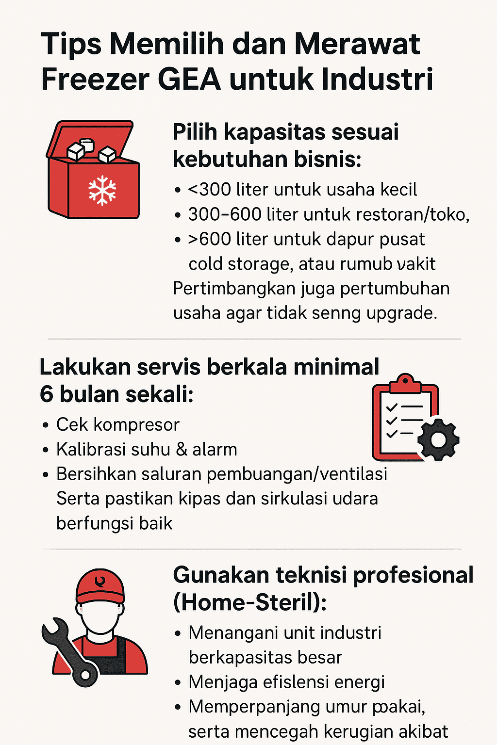 Tips Memilih dan Merawat Freezer GEA untuk Industri