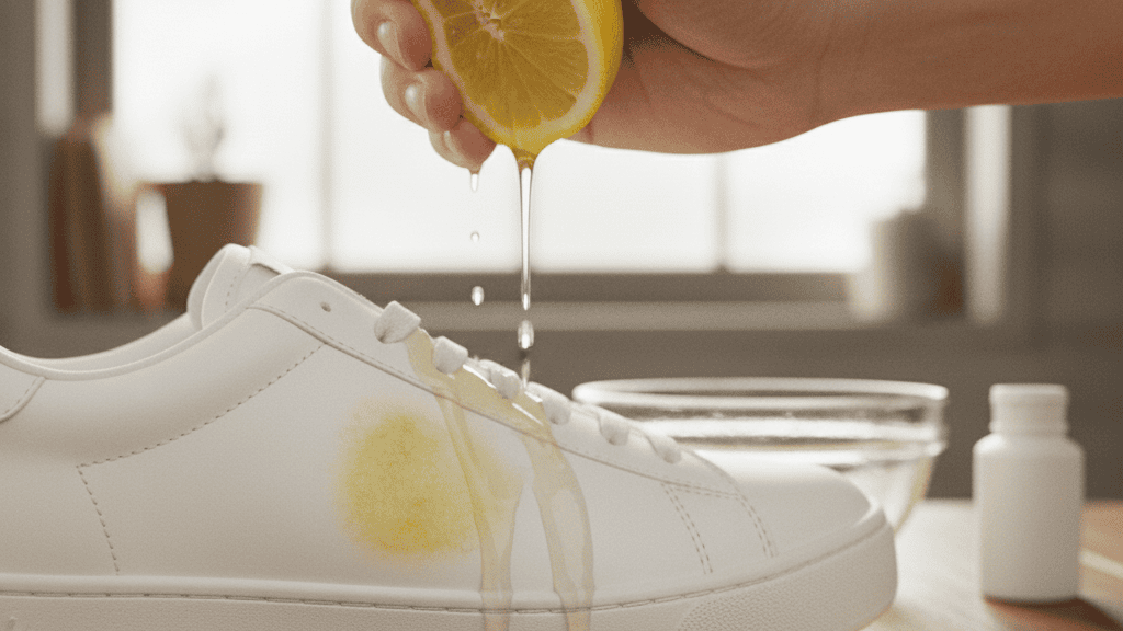 Menggunakan Air Lemon