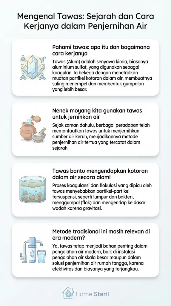 Mengenal Tawas: Sejarah dan Cara Kerjanya dalam Penjernihan Air