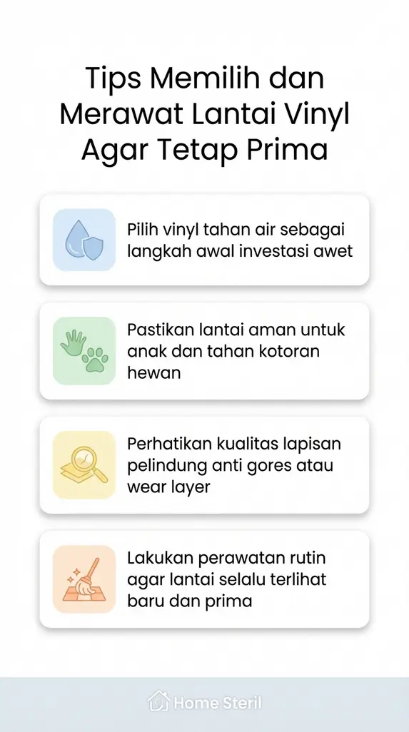 Tips Memilih dan Merawat Lantai Vinyl Agar Tetap Prima