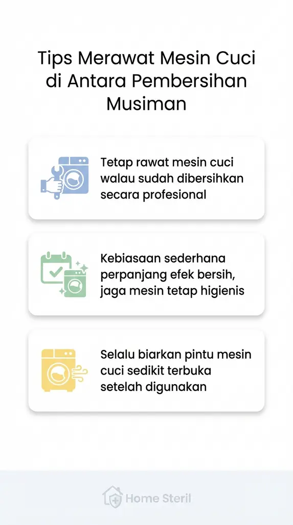 Tips Merawat Mesin Cuci di Antara Pembersihan Musiman