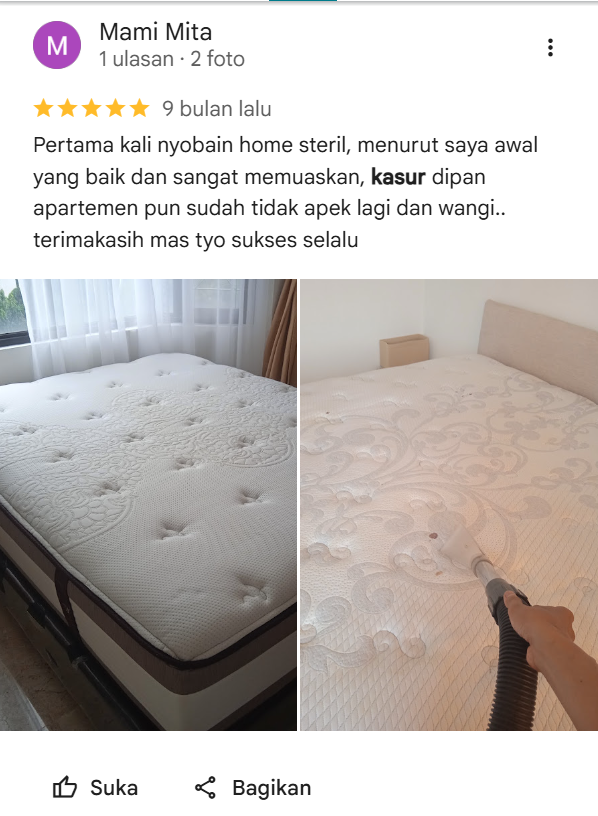 Ulasan Pelanggan Home Steril