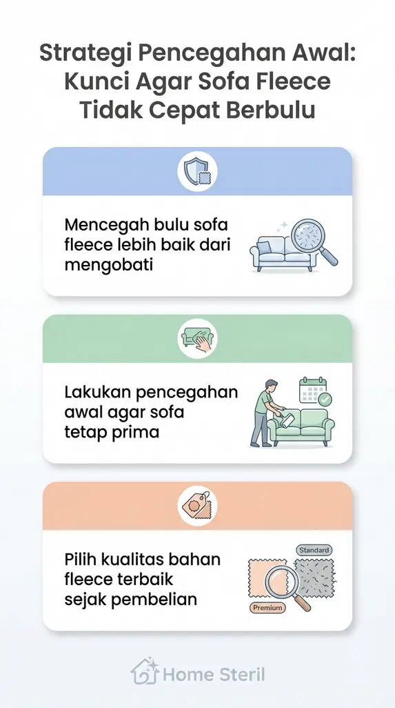 Strategi Pencegahan Awal: Kunci Agar Sofa Fleece Tidak Cepat Berbulu