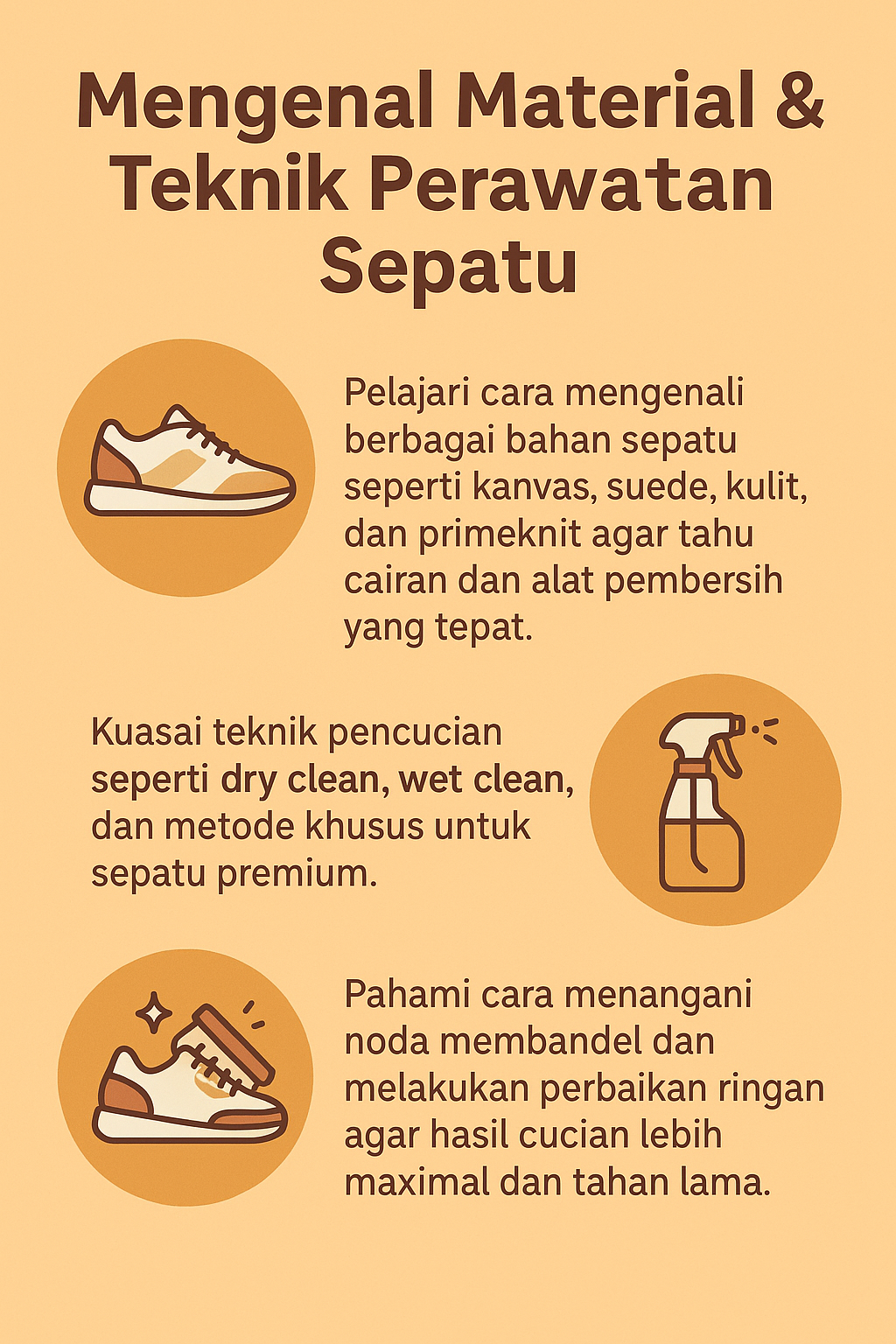 Mengenal Material & Teknik Perawatan Sepatu