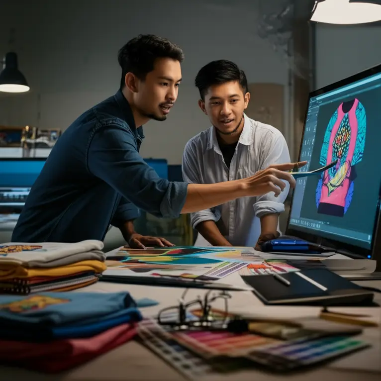 Desain Baju Satuan Custom untuk Koleksi Seni Interaktif: Pikat Pecinta Art-Wear Jakarta