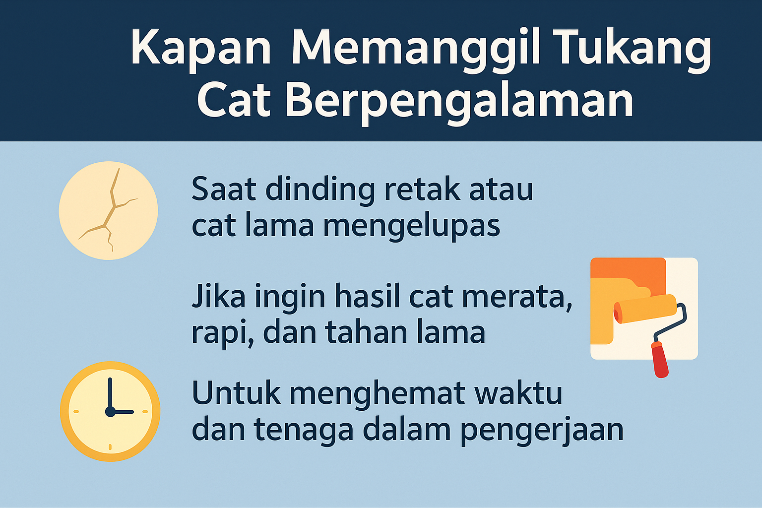 Infograrfik:Kapan Memanggil Tukang Cat Berpengalaman
