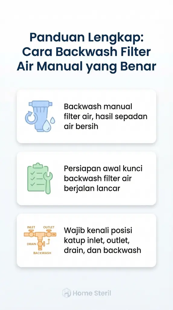 Panduan Lengkap: Cara Backwash Filter Air Manual yang Benar