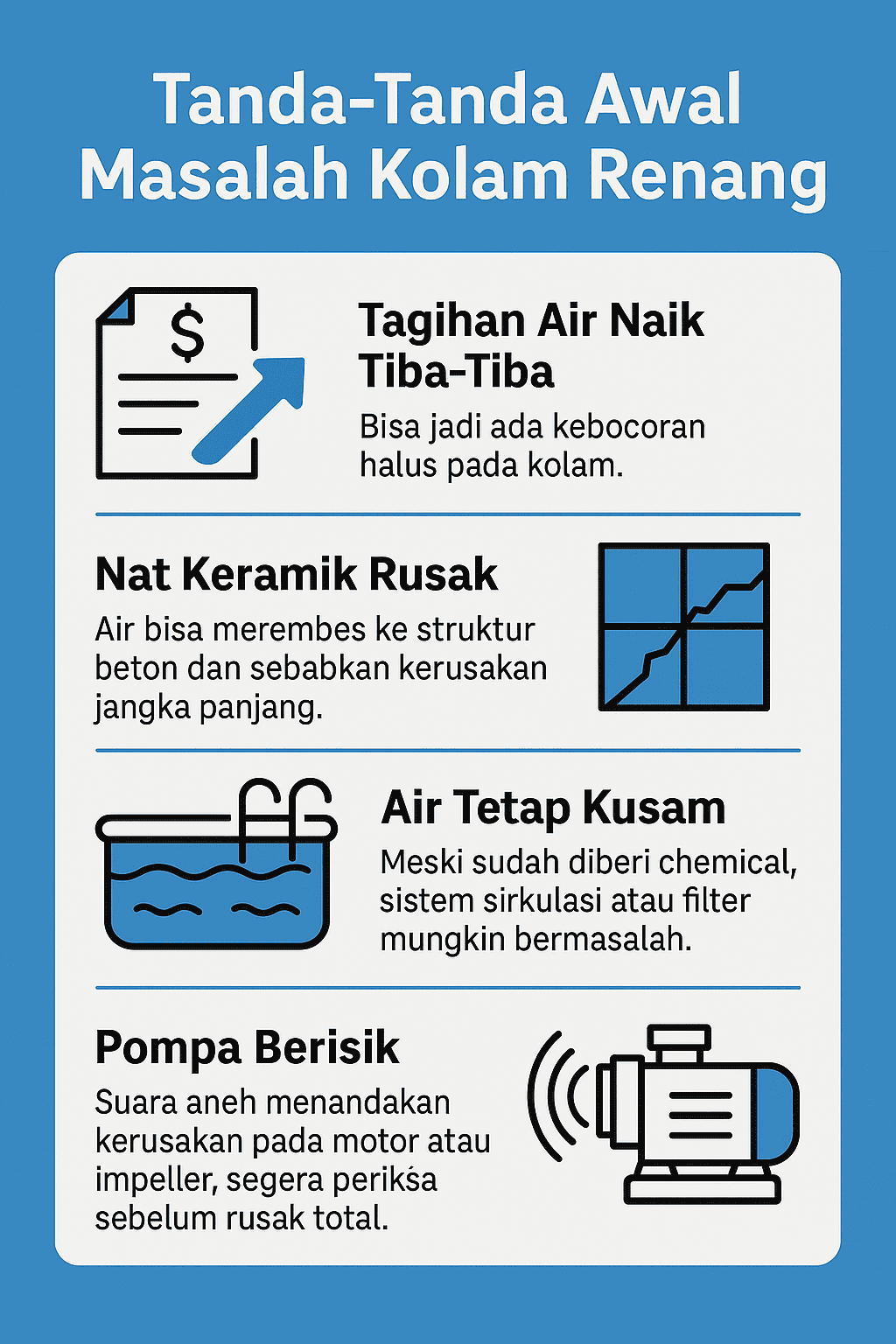 Tanda-Tanda Awal Masalah Kolam Renang