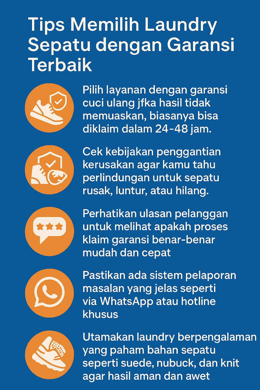 Tips Memilih Laundry Sepatu dengan Garansi Terbaik