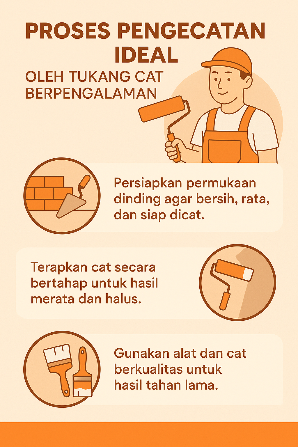 Infografik:Proses Pengecatan Ideal oleh Tukang Cat Berpengalaman