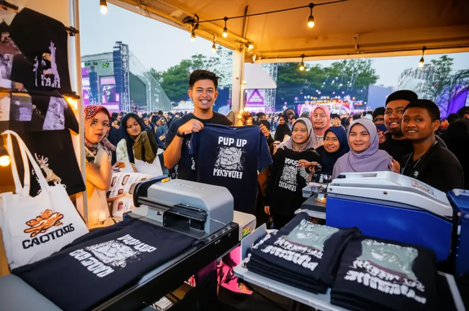 Peluang Bisnis Baju Satuan Custom 'Pop-Up Factory': Produksi On-Demand di Event, Pikat Pelanggan Instan!