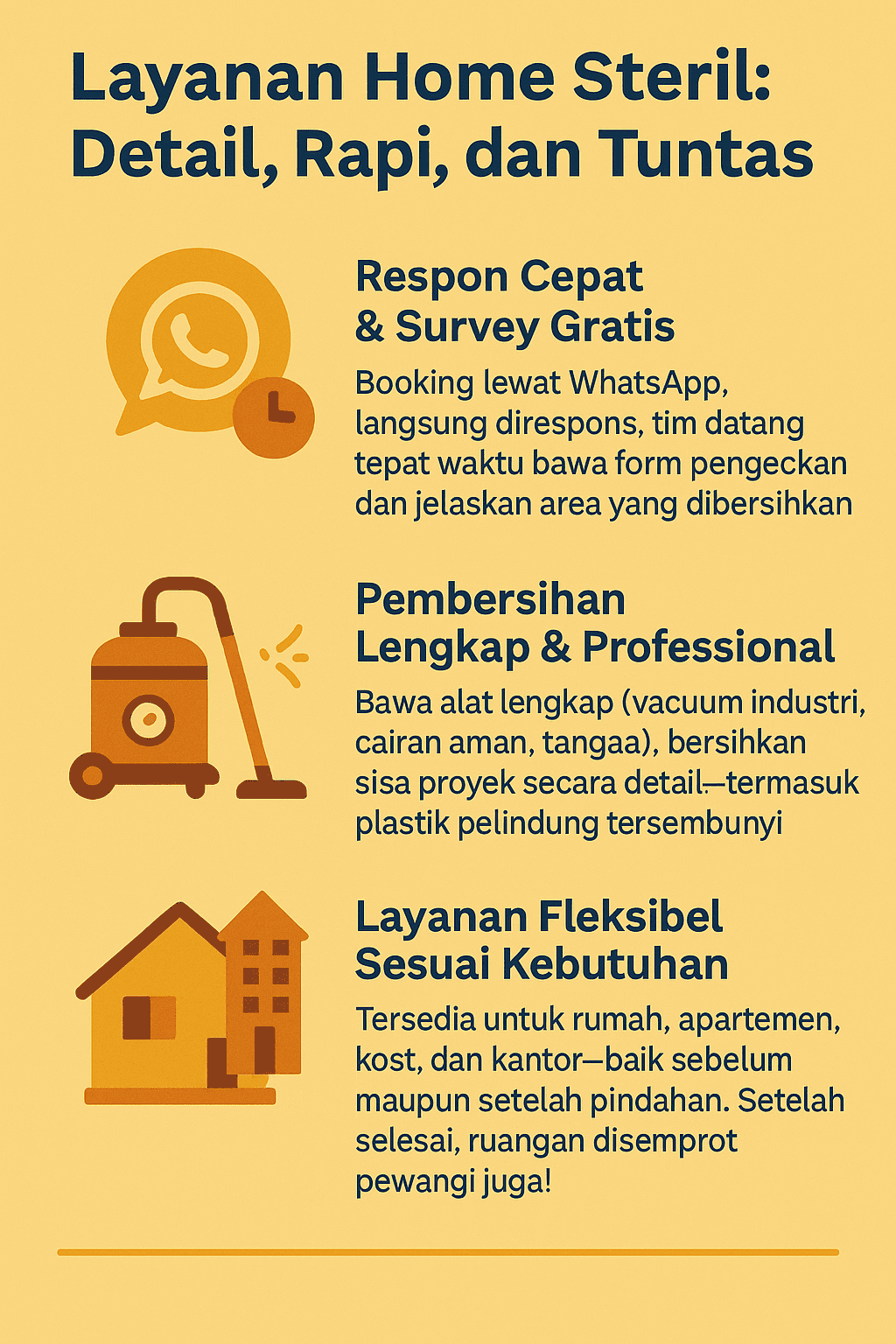 Infografik: Layanan Home Steril: Tidak Cuma Bersih, Tapi Detail dan Tuntas