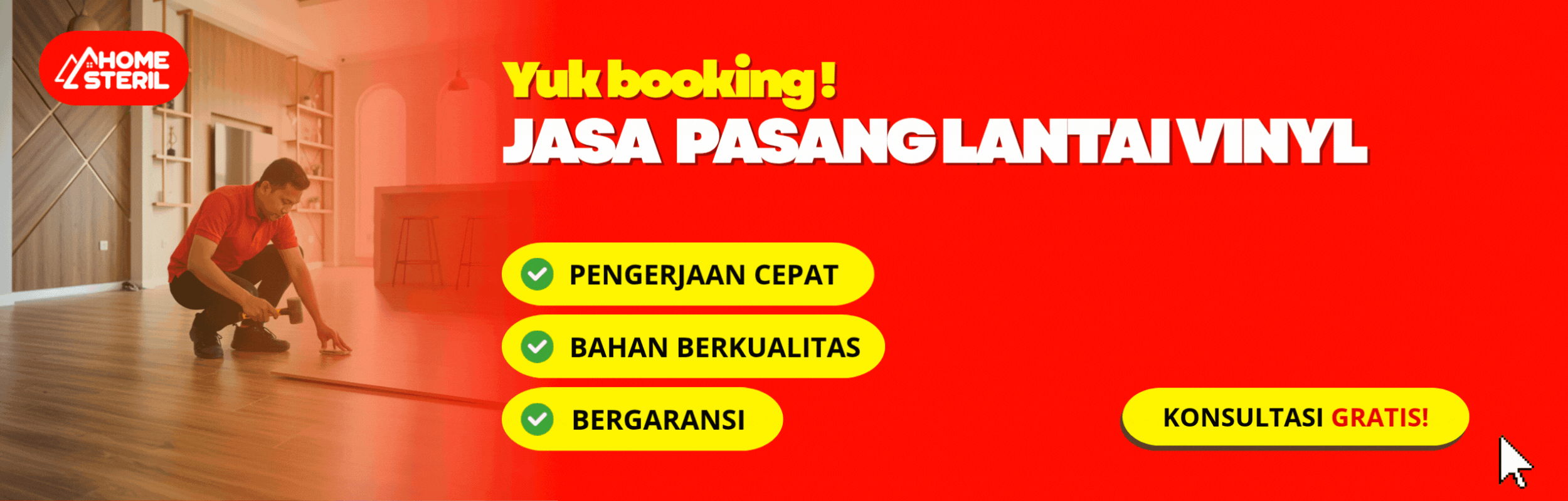 Jasa pasang lantai vinyl di home-steril.com