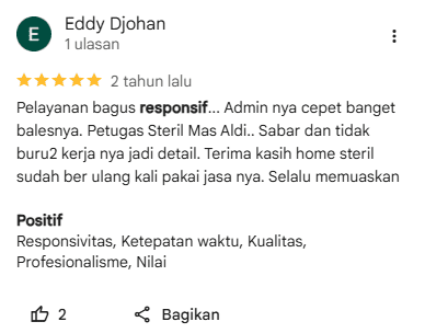 Review Pelanggan Booking Jasa Pembersihan Kolam Renang Home Steril