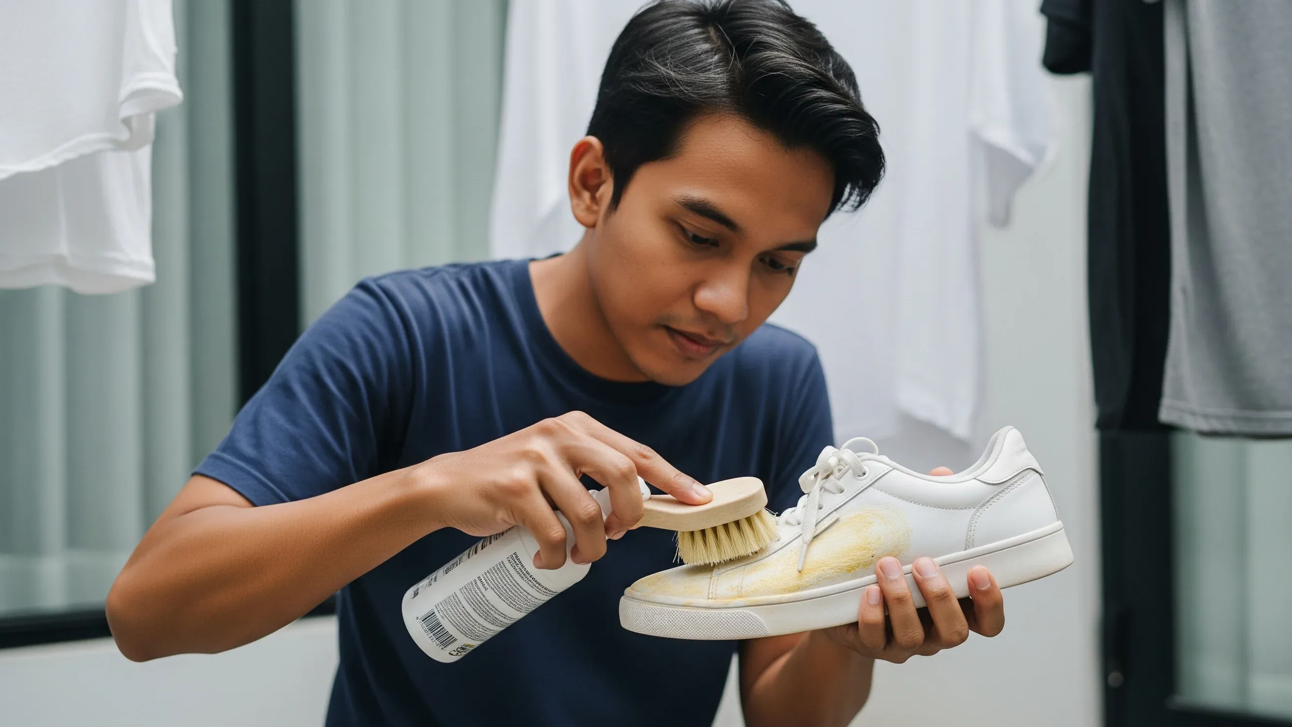 Cara Agar Unyellowing Sepatu Putih Anda Tahan Lama