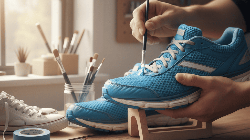 Mulai Mengecat Sepatu