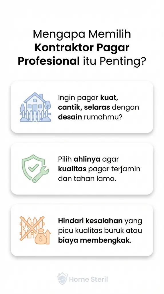 Mengapa Memilih Kontraktor Pagar Profesional itu Penting?