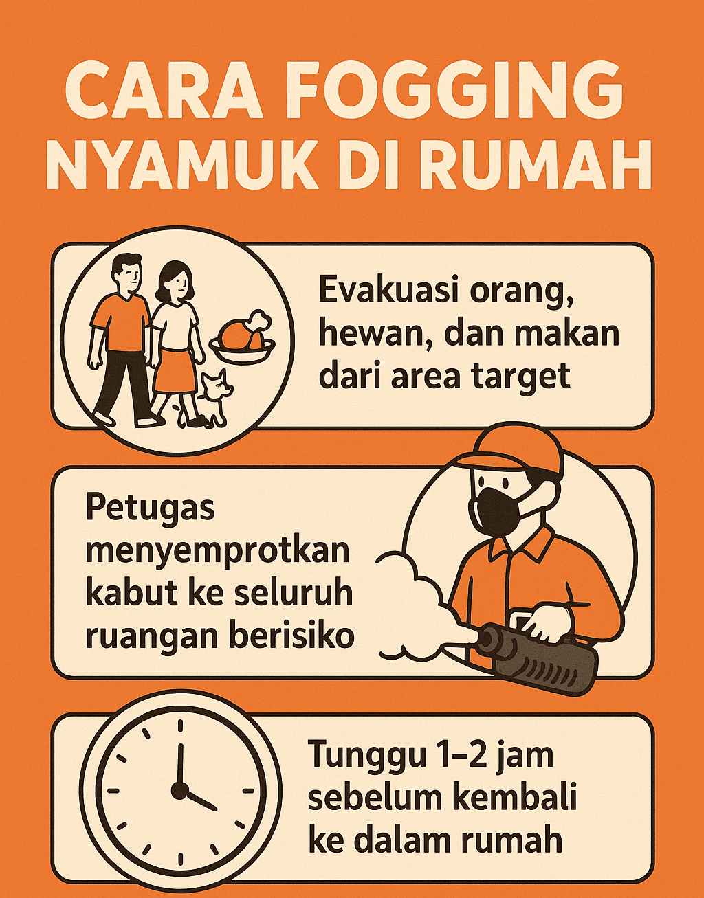Infografik: Cara Fogging Nyamuk di Rumah
