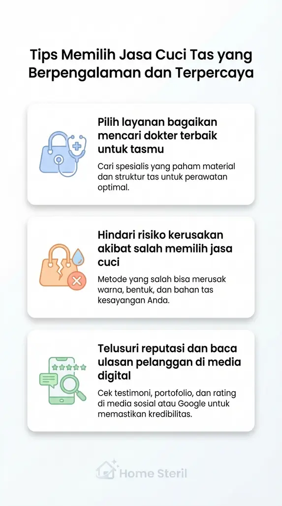 Tips Memilih Jasa Cuci Tas yang Berpengalaman dan Terpercaya
