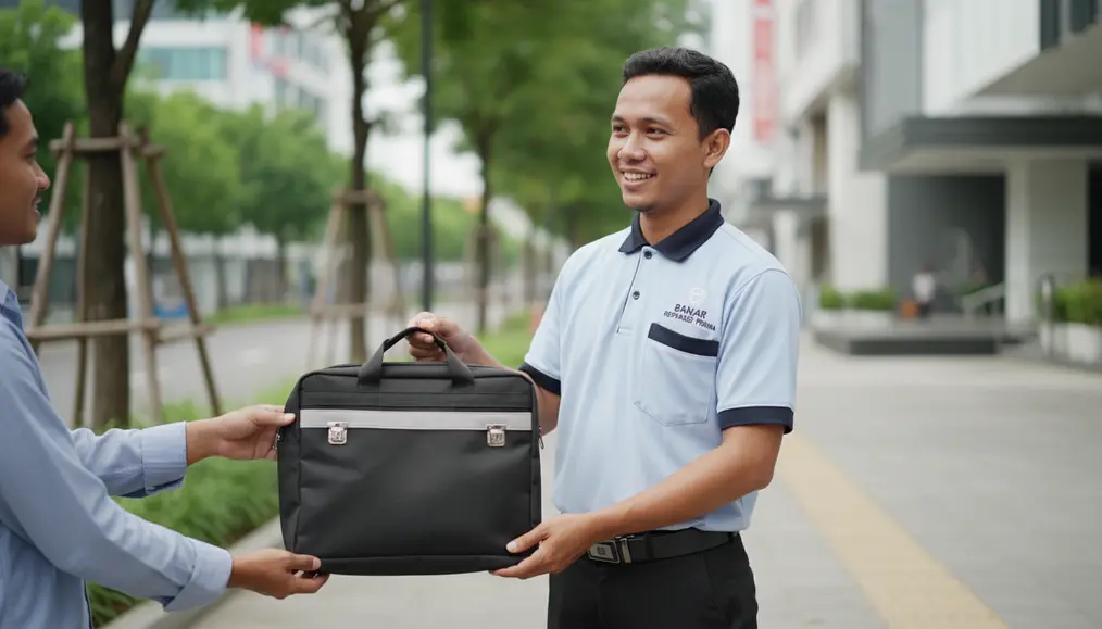 CAKUPAN AREA LAYANAN Reparasi Tas Layanan Tas Sekolah Kerja Jebol Banjar